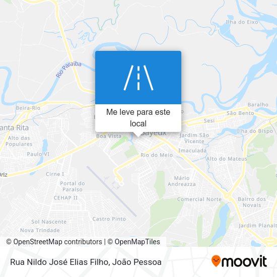 Rua Nildo José Elias Filho mapa