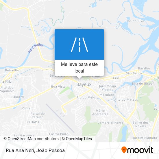 Rua Ana Neri mapa
