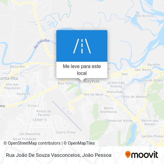 Rua João De Souza Vasconcelos mapa