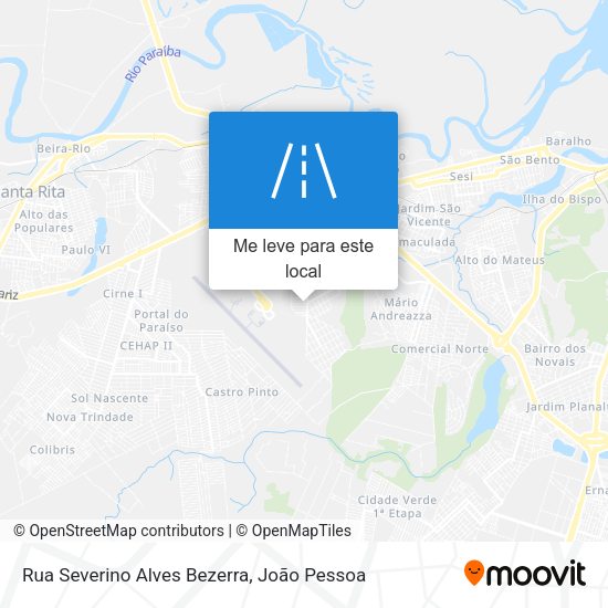 Rua Severino Alves Bezerra mapa