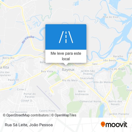 Rua Sá Leite mapa