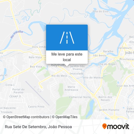 Rua Sete De Setembro mapa