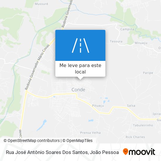 Rua José Antônio Soares Dos Santos mapa