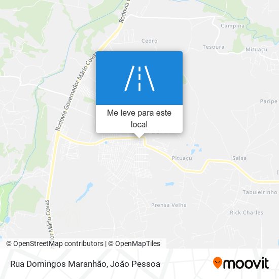 Rua Domingos Maranhão mapa