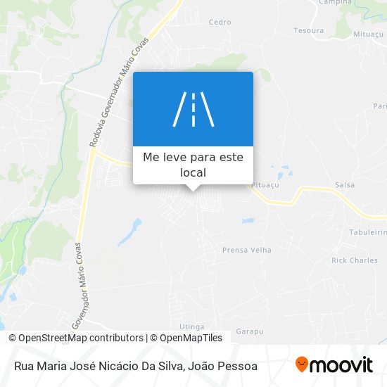 Rua Maria José Nicácio Da Silva mapa