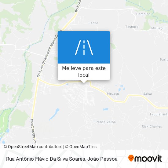 Rua Antônio Flávio Da Silva Soares mapa