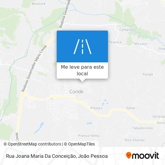 Rua Joana Maria Da Conceição mapa