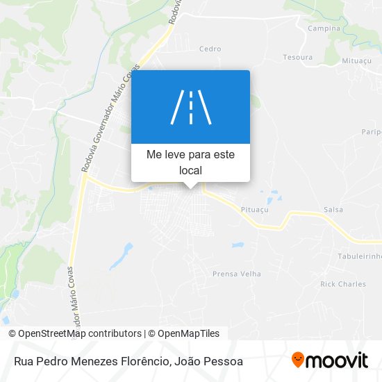 Rua Pedro Menezes Florêncio mapa