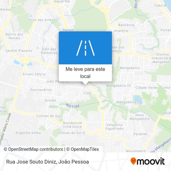 Rua Jose Souto Diniz mapa