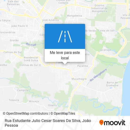 Rua Estudante Julio Cesar Soares Da Silva mapa