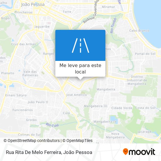 Rua Rita De Melo Ferreira mapa