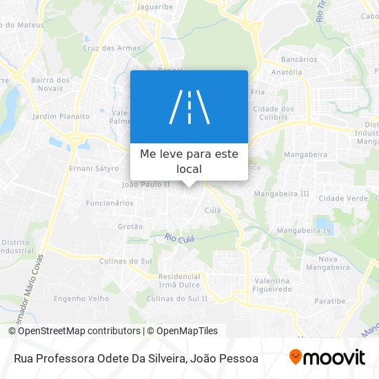 Rua Professora Odete Da Silveira mapa