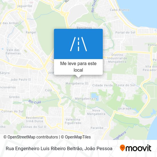 Rua Engenheiro Luís Ribeiro Beltrão mapa