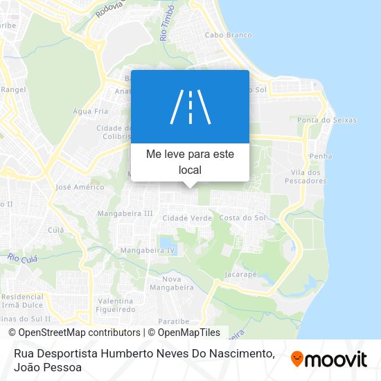 Rua Desportista Humberto Neves Do Nascimento mapa