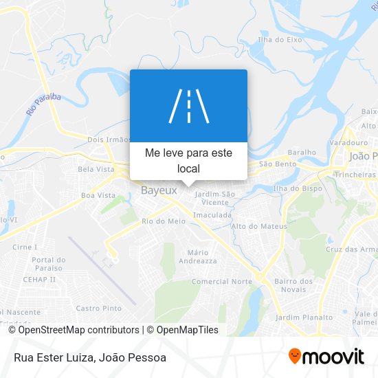 Rua Ester Luiza mapa