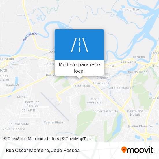 Rua Oscar Monteiro mapa