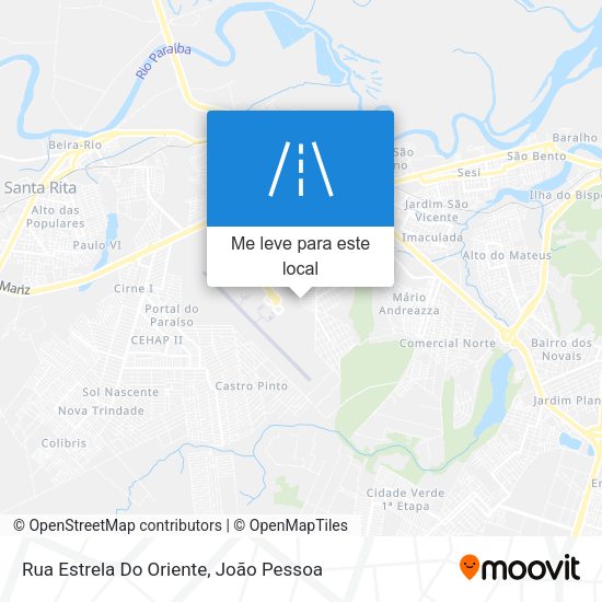 Rua Estrela Do Oriente mapa