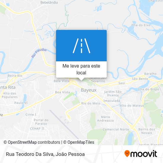 Rua Teodoro Da Silva mapa