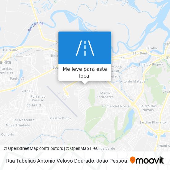 Rua Tabeliao Antonio Veloso Dourado mapa