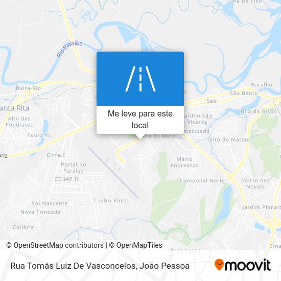 Rua Tomás Luiz De Vasconcelos mapa