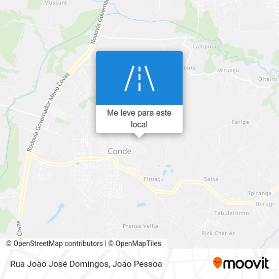 Rua João José Domingos mapa