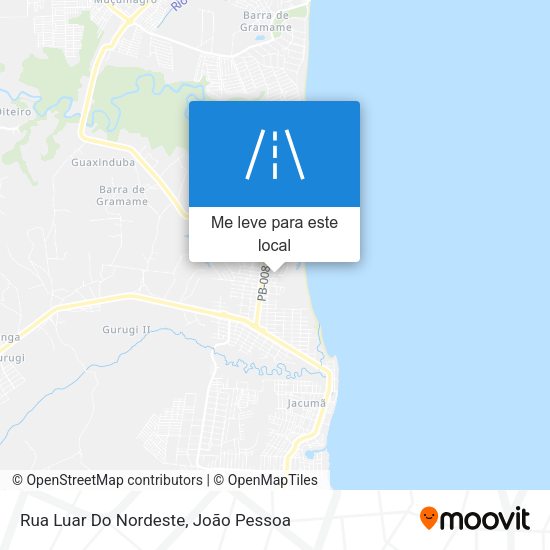 Rua Luar Do Nordeste mapa