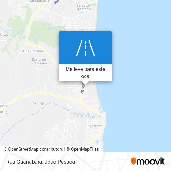 Rua Guanabara mapa