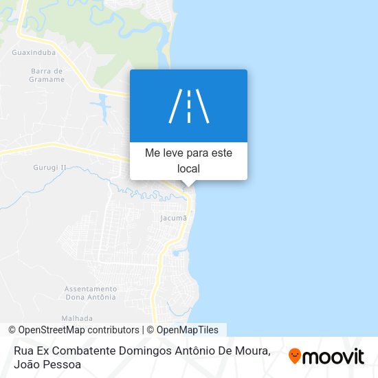 Rua Ex Combatente Domingos Antônio De Moura mapa