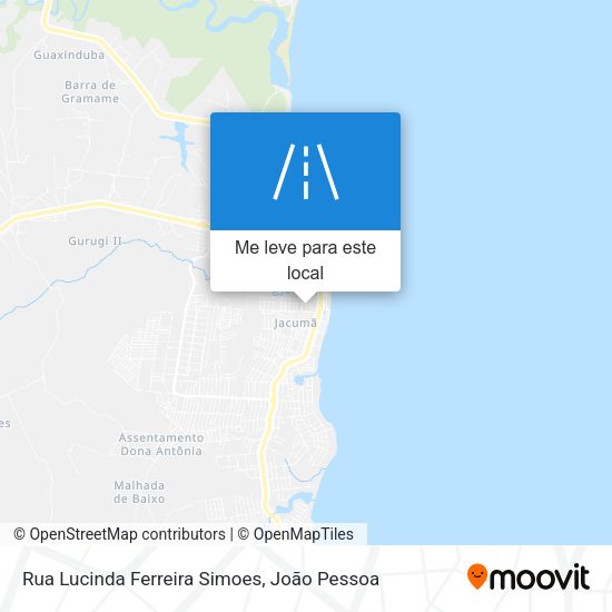 Rua Lucinda Ferreira Simoes mapa