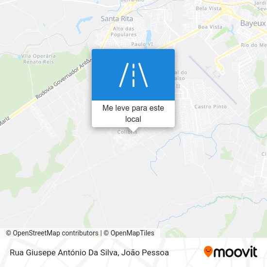 Rua Giusepe António Da Silva mapa