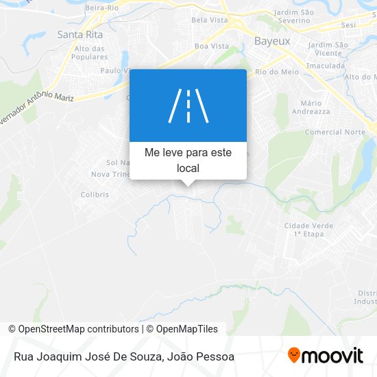 Rua Joaquim José De Souza mapa