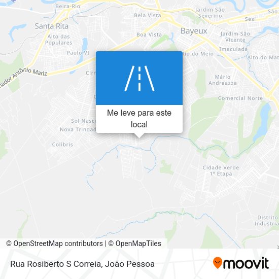 Rua Rosiberto S Correia mapa