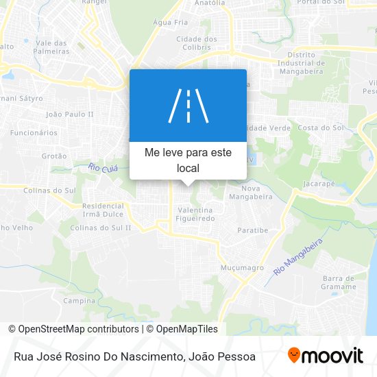 Rua José Rosino Do Nascimento mapa