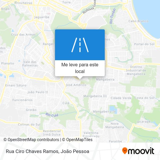 Rua Ciro Chaves Ramos mapa
