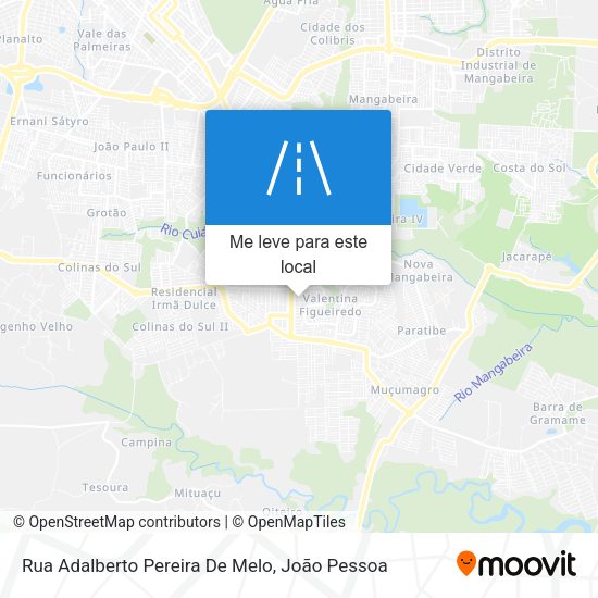 Rua Adalberto Pereira De Melo mapa
