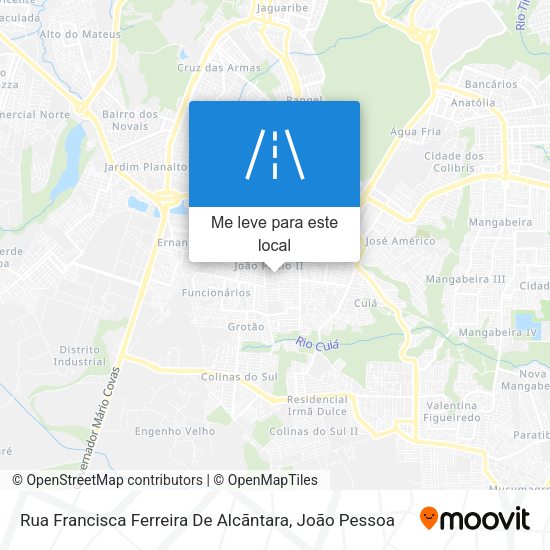 Rua Francisca Ferreira De Alcãntara mapa