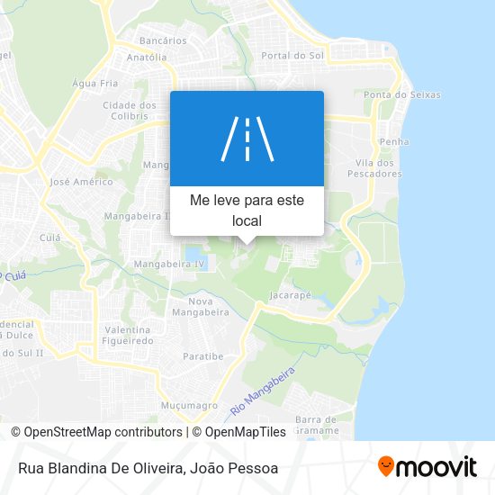 Rua Blandina De Oliveira mapa