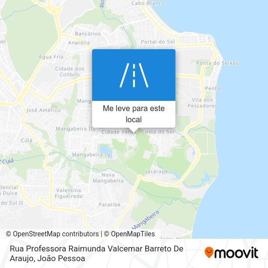 Rua Professora Raimunda Valcemar Barreto De Araujo mapa