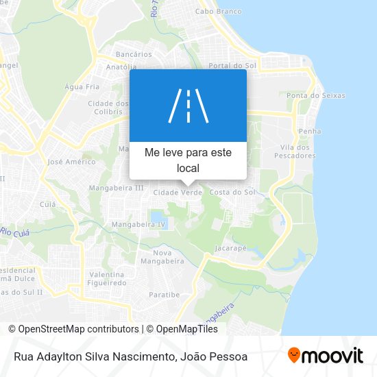 Rua Adaylton Silva Nascimento mapa