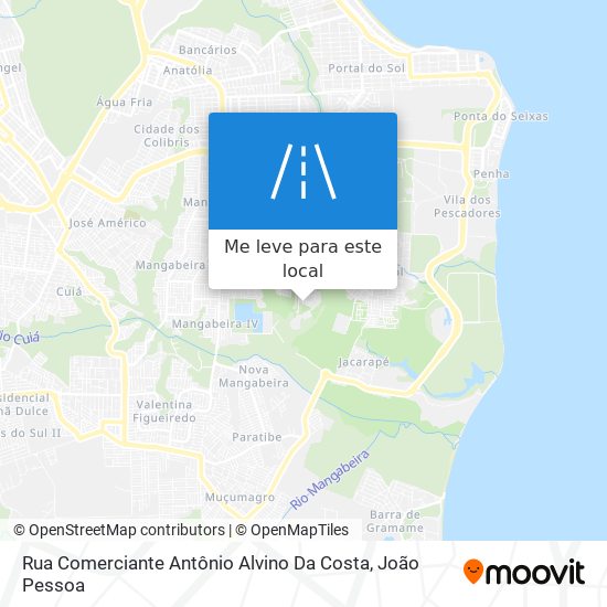 Rua Comerciante Antônio Alvino Da Costa mapa