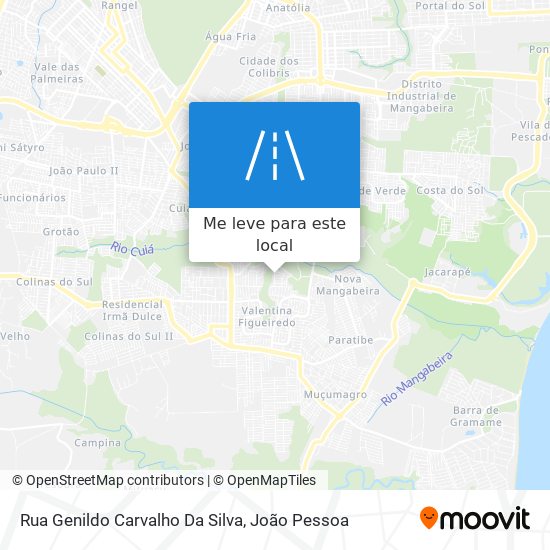 Rua Genildo Carvalho Da Silva mapa