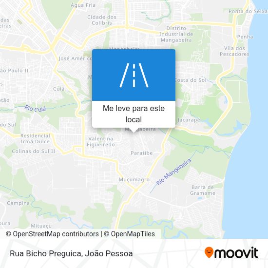 Rua Bicho Preguica mapa