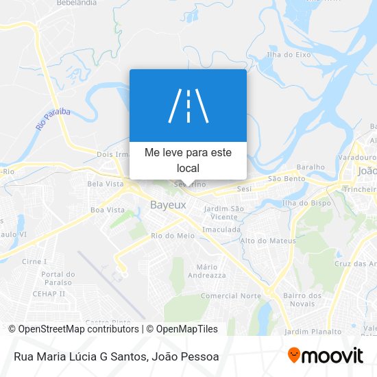 Rua Maria Lúcia G Santos mapa