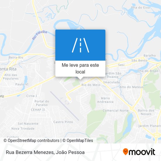 Rua Bezerra Menezes mapa