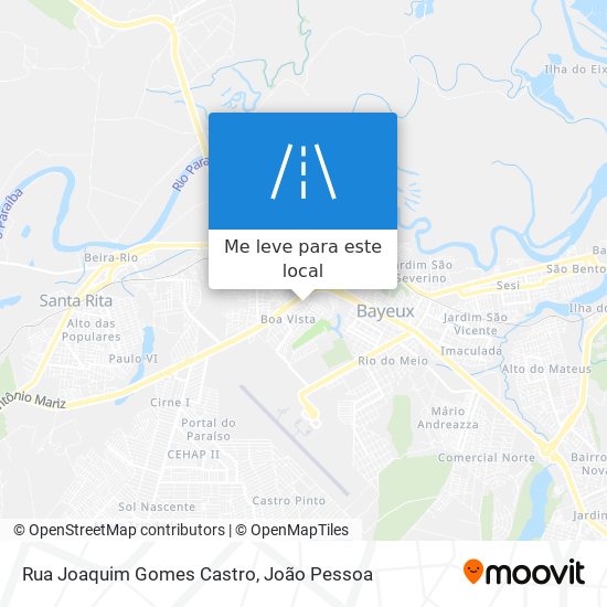 Rua Joaquim Gomes Castro mapa