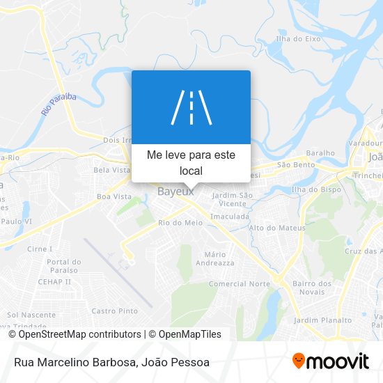 Rua Marcelino Barbosa mapa