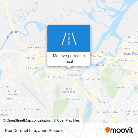 Rua Coronel Lira mapa