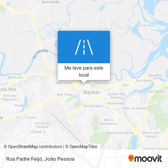 Rua Padre Feijó mapa
