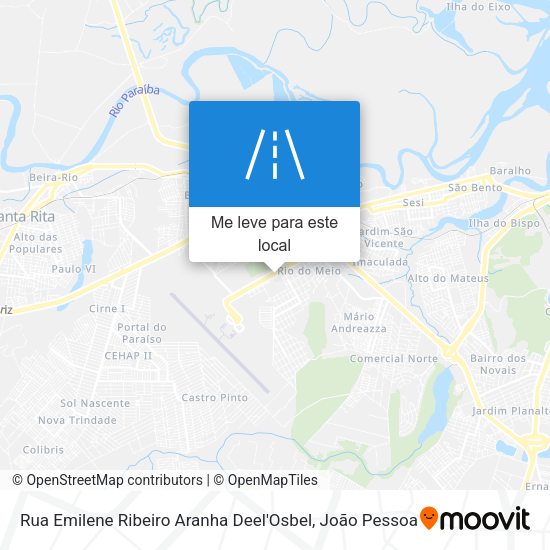 Rua Emilene Ribeiro Aranha Deel'Osbel mapa