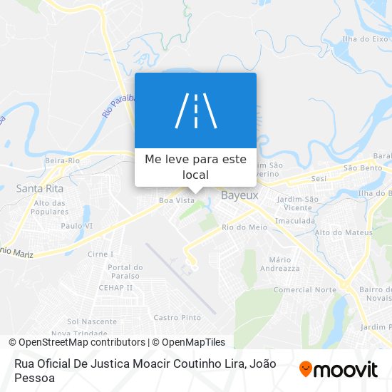 Rua Oficial De Justica Moacir Coutinho Lira mapa